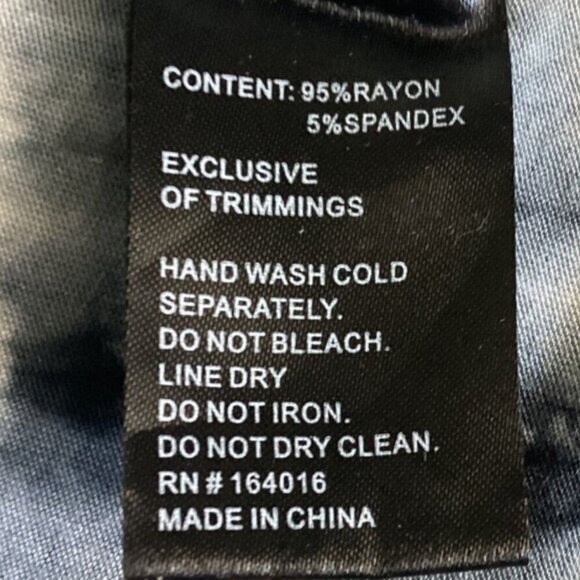 Calessa 2-Pc Top & Skirt BOHO Tie Dye Embroidered Flowers Sz L 152H - Picture 11 of 11